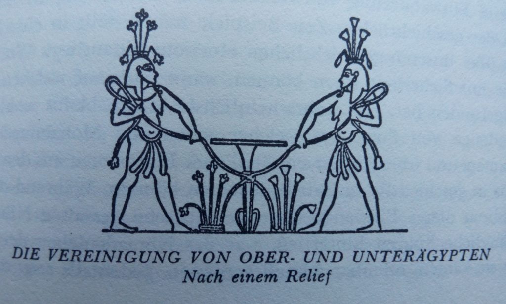 Die Vereinigung von Ober- und Unterägypten nach einem Relief